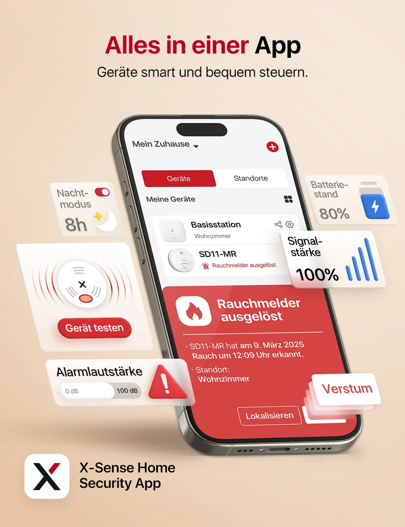 SD11-MR Smarter Vernetzter Rauchmelder