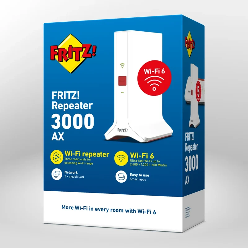 FRITZ!Repeater 3000 AX | Mesh Wi-Fi Extender