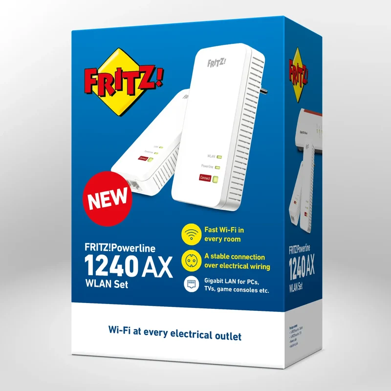FRITZ!Powerline 1240 AX WLAN Set