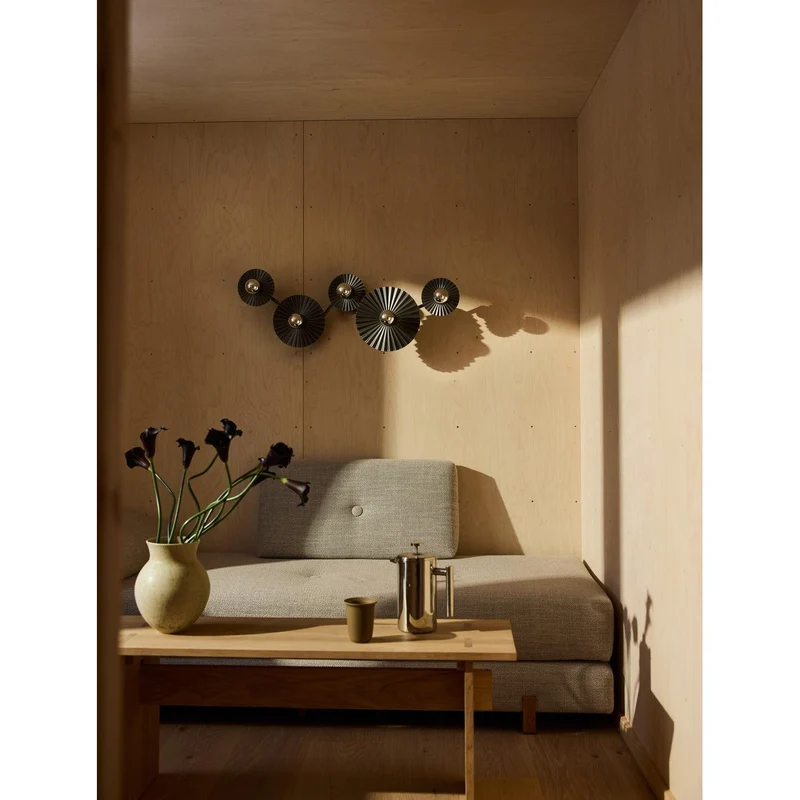 OSRAM DECOR Plisse Wandleuchte 5xE27 Dunkelgrau