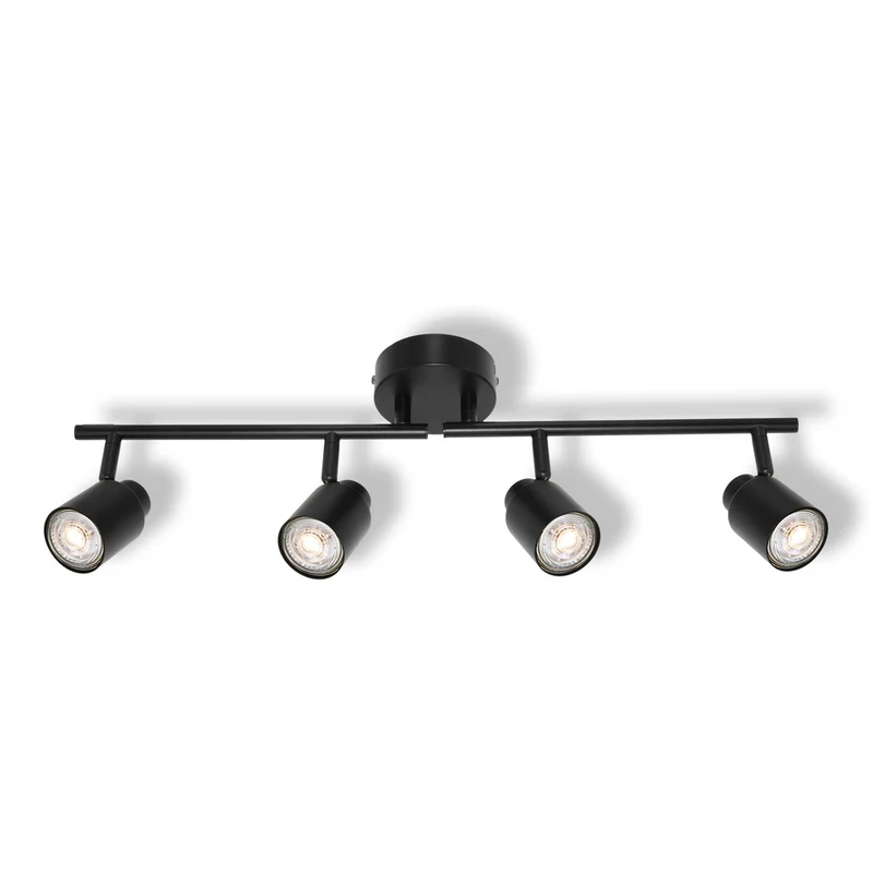 OSRAM 4-Punkt LED Spot PRIMAL, Leuchte, 4xGU10, Schwarz