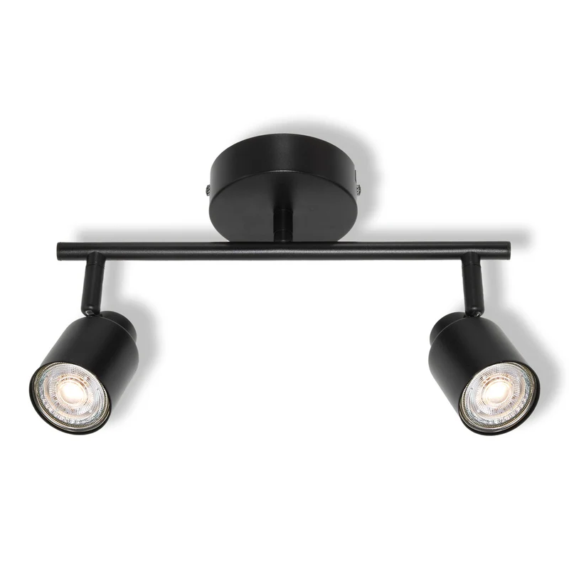 OSRAM 2-Punkt LED Spot PRIMAL, Leuchte, 2xGU10, Schwarz