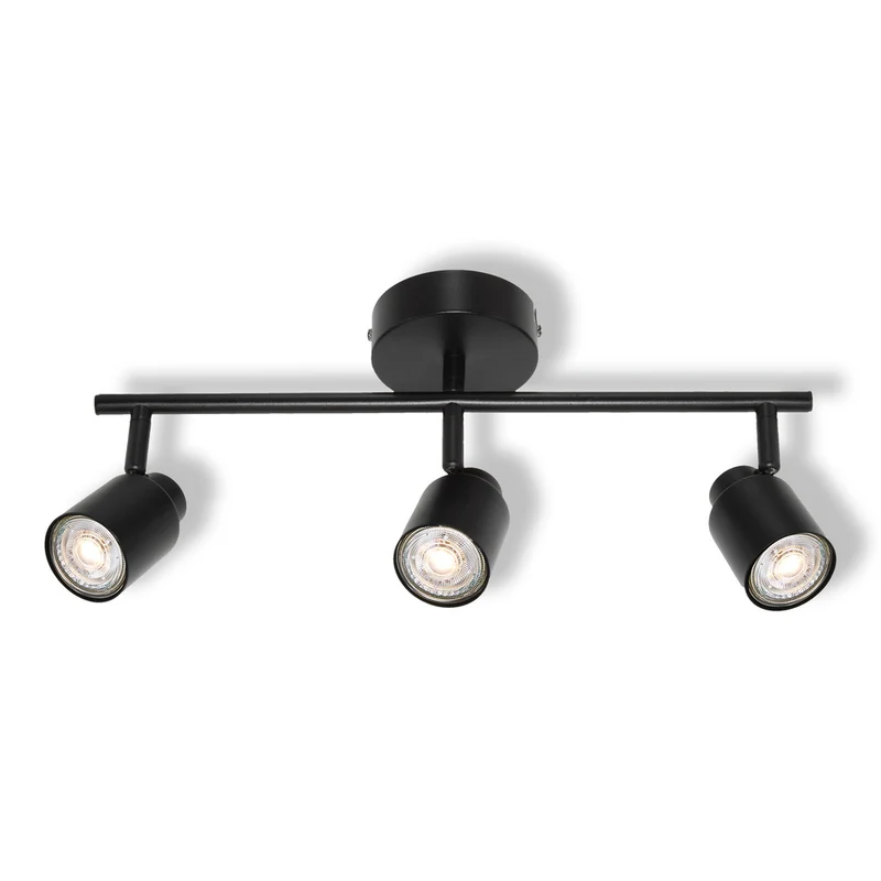 OSRAM 3-Punkt LED Spot PRIMAL, Leuchte, 3xGU10, Schwarz