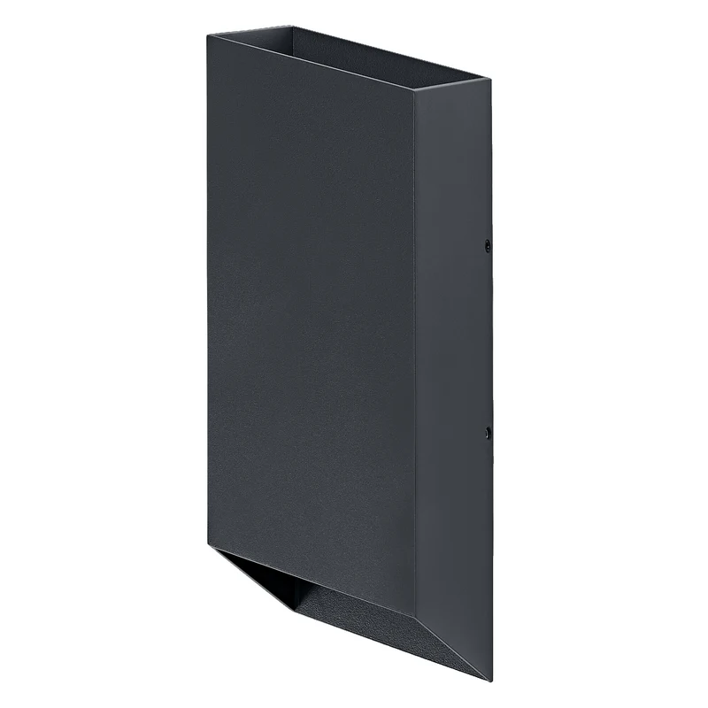 OSRAM Außenwandleuchte, Außenwandleuchte, Dark grey, GU10, 2 Leuchtmittel, 0-5 W, IP54, Aluminiumgehäuse, Glasdiffusor, 25. 000 h Lebensdauer