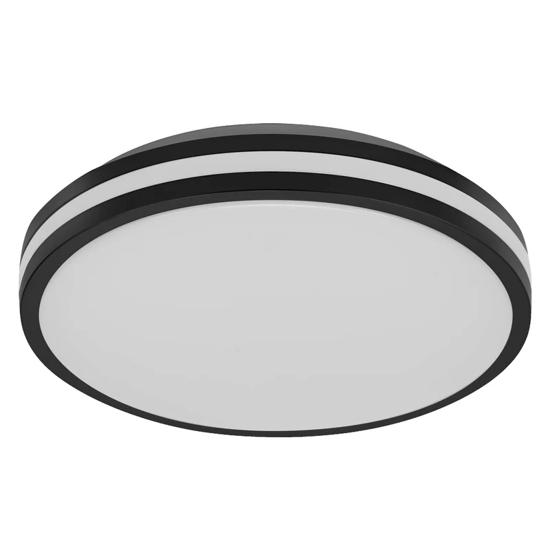 OSRAM Orbis Caleb Deckenleuchte, 295 mm, 16W, 3000K, Warmweiß, Schwarz