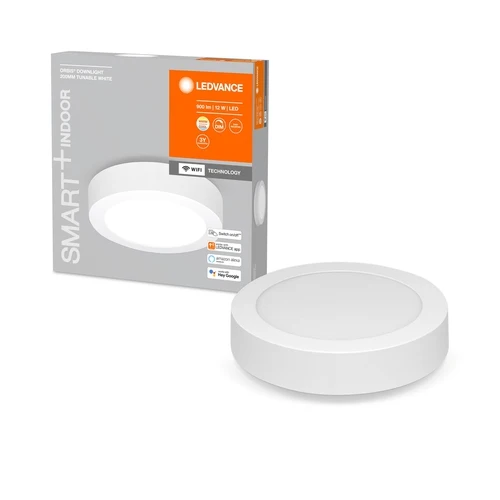 LEDVANCE Leuchte: für Decke, SMART SURFACE DOWNLIGHT TW / 12 W, 220…240 V, Ausstrahlungswinkel: 110, Tunable White, 3000…6500 K