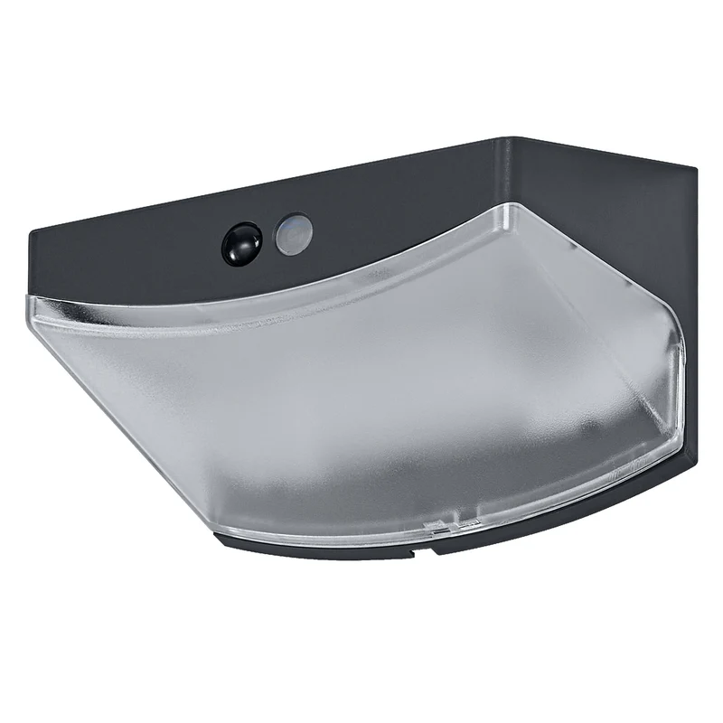OSRAM Außenwandleuchte, Dark Grey, Akku mit USB‑C, 1,5 W, 3000 K, 120 lm, 120° Abstrahlwinkel, IP44, PIR‑Bewegungsmelder, 30 s Schaltzeit, 25. 000 h Lebensdauer