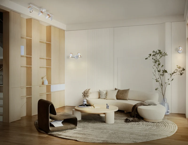 OSRAM LED Spot Stamp Deckenleuchte 2xGU10 Weiß und Holz
