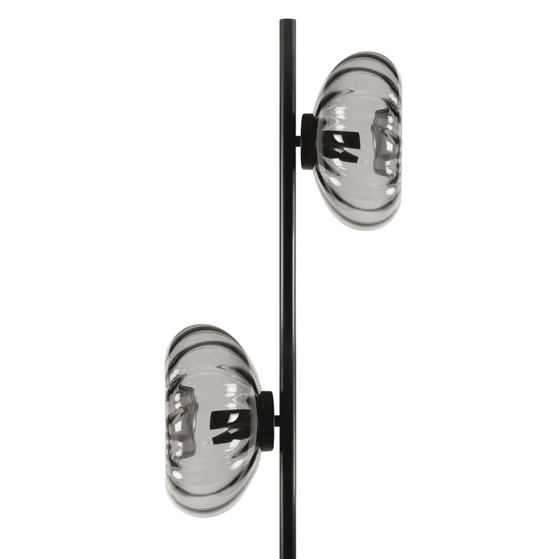OSRAM DECOR Smoke Glass Stehleuchte 2xE14 Schwarz
