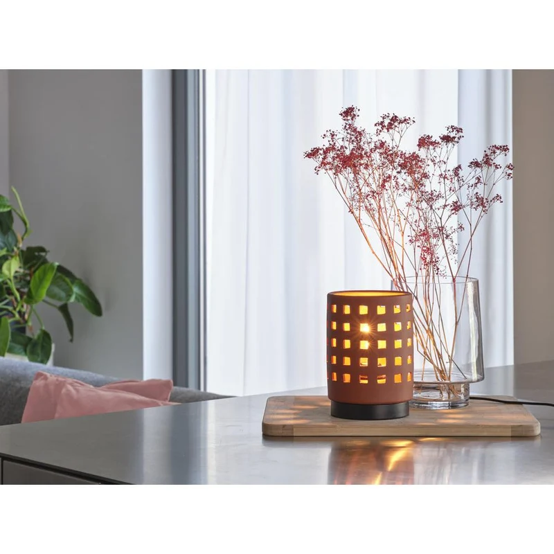 OSRAM DECOR Clay Windows Table Tischleuchte 1xE27 Brown