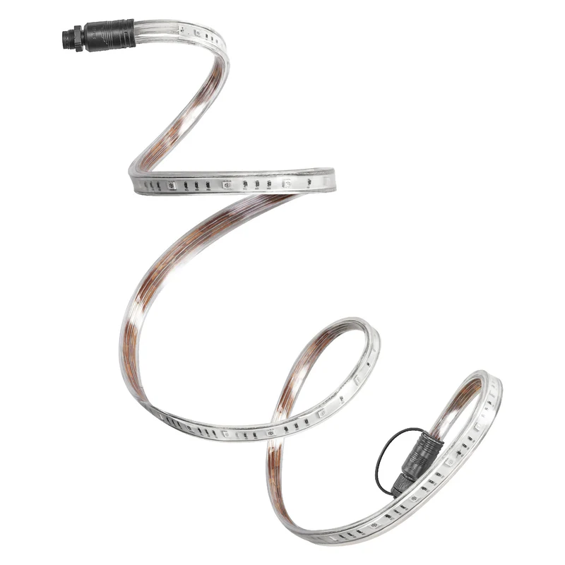 OSRAM Outdoor Flex RGB LED Streifen 10M IP65, inkl. Fernbedienung, bis 50 m erweiterbar, mit Kabeltrommel, Anschlusskabel, Zubehör