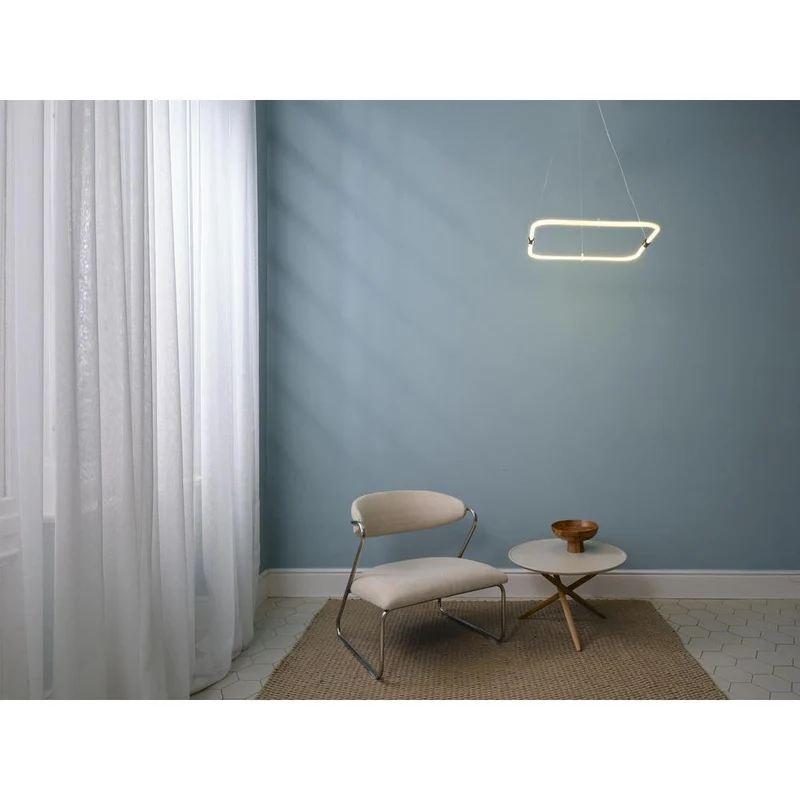OSRAM DECOR Tetragon Pendelleuchte, 18W, 3000K, 2000lm, Warmweiß, Click DIM