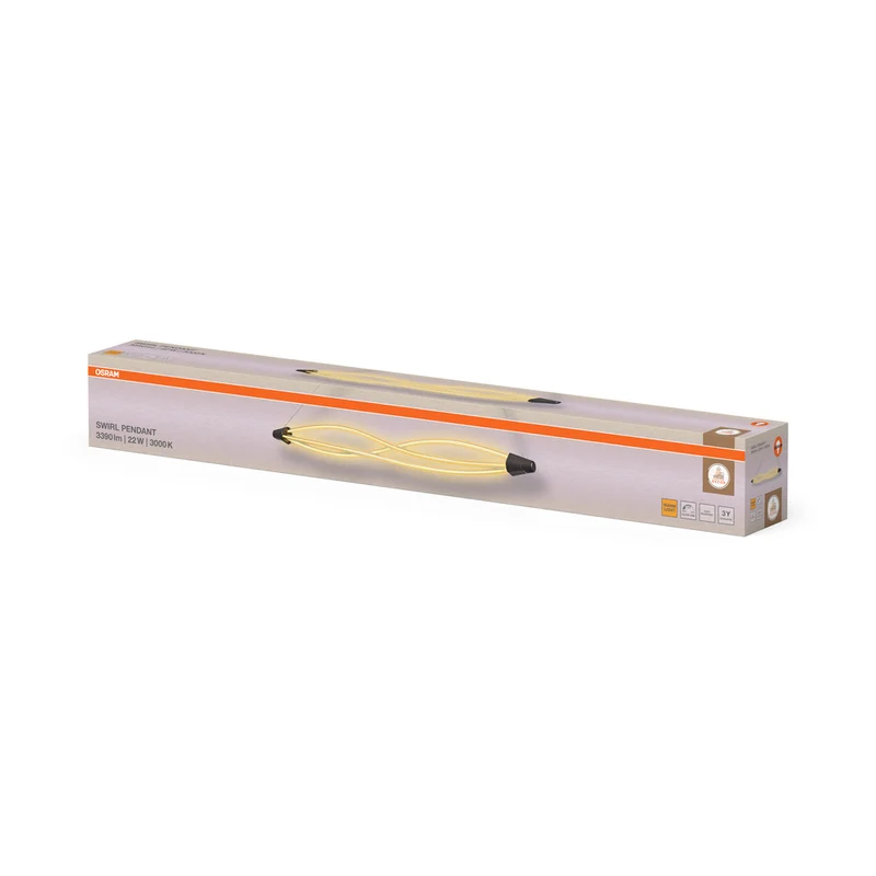 OSRAM DECOR Swirl Pendelleuchte, 22W, 3000K, 2400lm, Warmweiß, Click DIM