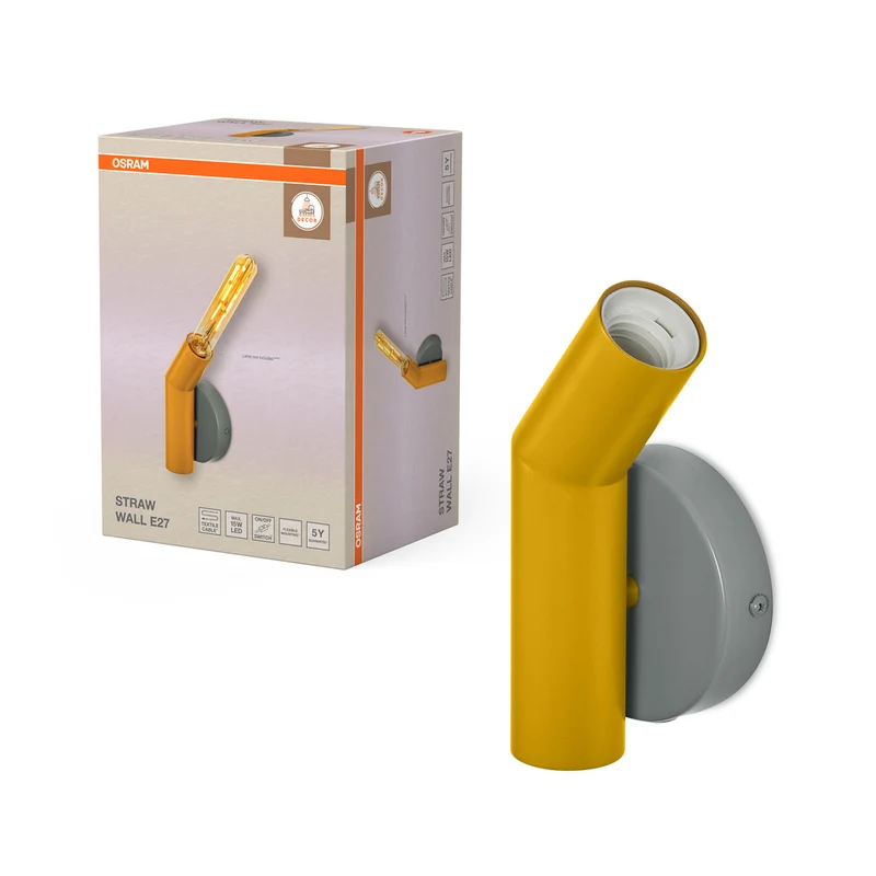 OSRAM DECOR Straw Wandleuchte, E27, Multicolor