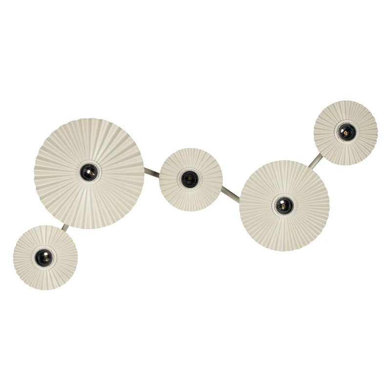 OSRAM DECOR Plisse Wandleuchte 5xE27 Beige