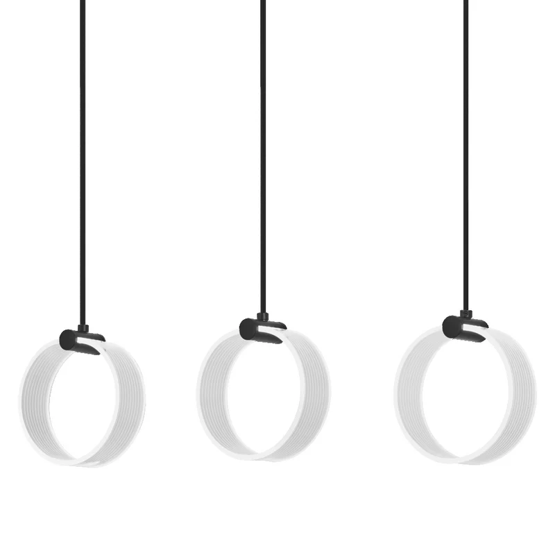 OSRAM DECOR Circle Pendelleuchte, 3 Pendel, 20W, Click CCT Black