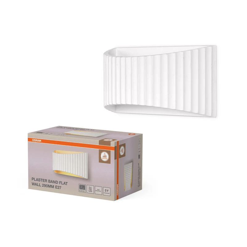 OSRAM DECOR Plaster Band Flat Wall Wandleuchte 290 1xE27 White