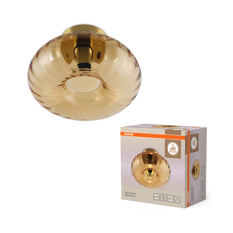 OSRAM DECOR Gold Glass Deckenleuchte E27 Gold