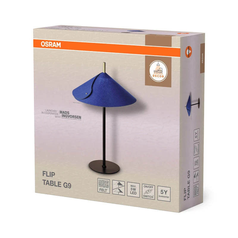 OSRAM DECOR Flip Tischleuchte G9 Blau