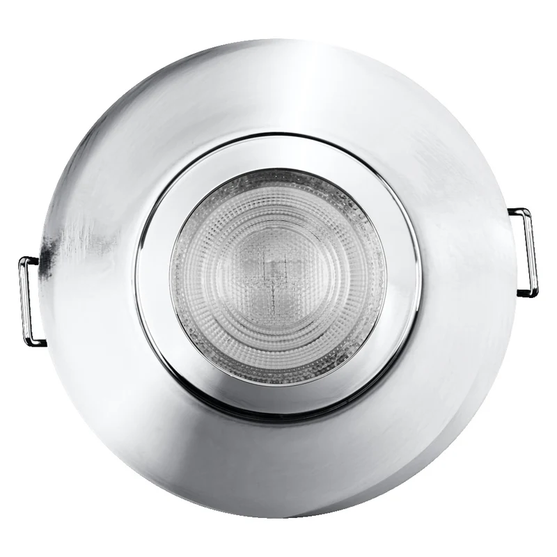 OSRAM LED Spot Recess Einbaustrahler Bad Set GU10 IP65 4.5W Chrom ⌀68 mm