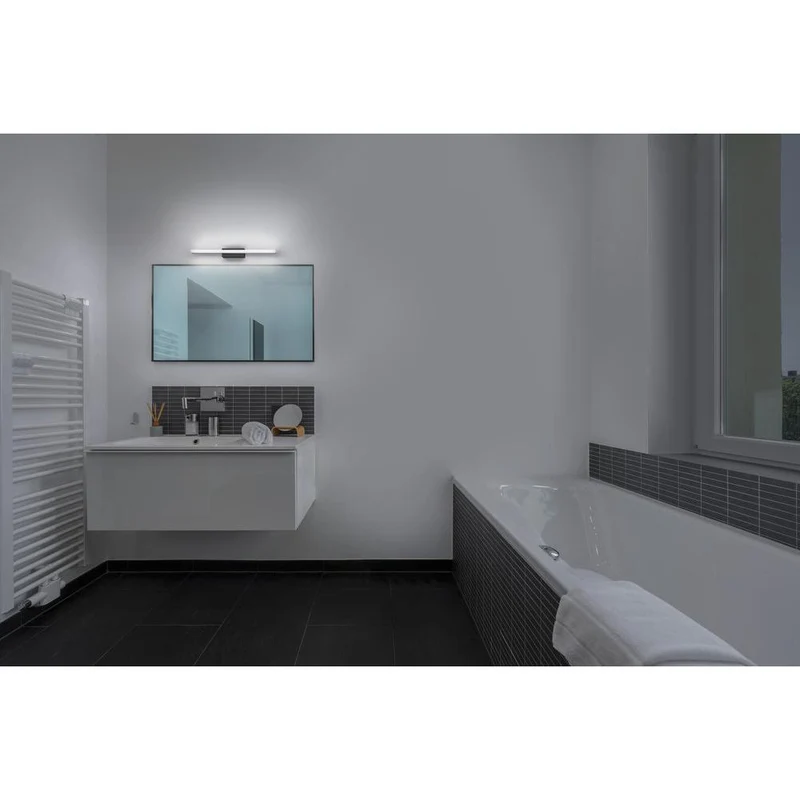 OSRAM Orbis Mirror Spiegelleuchte, Badezimmer, Click-CCT, 6.8W, 40cm, schwarz, IP44