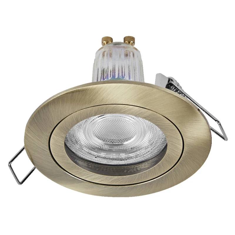 OSRAM LED Spot Recess Einbaustrahler Set DIM IP65 4.9W 36° Satin-Nickel ⌀60 mm