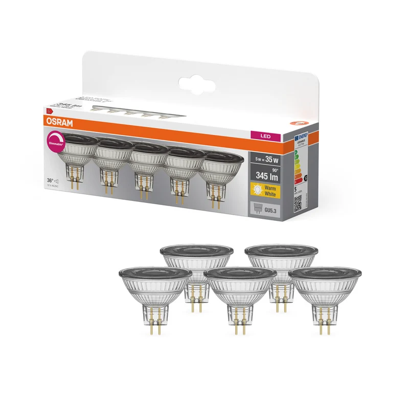 OSRAM LED BASE MR16 5W 927 GU5.3