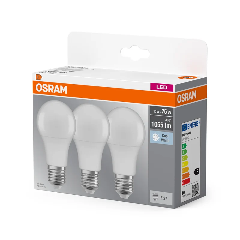 OSRAM LED BASE Classic A 10W 840 matt E27