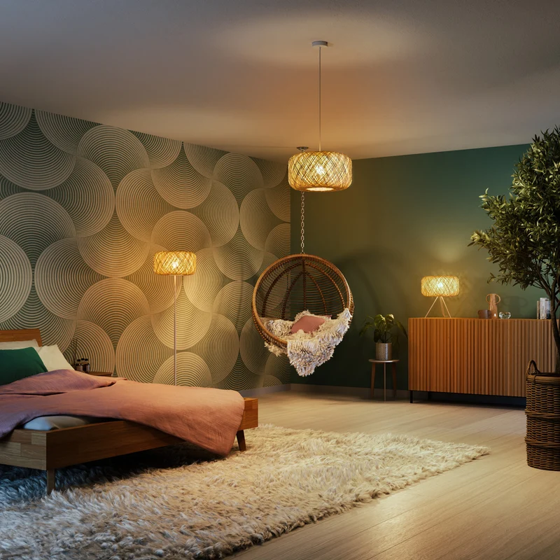 OSRAM DECOR Paper Bale Floor Stehleuchte 1xE27 Beige