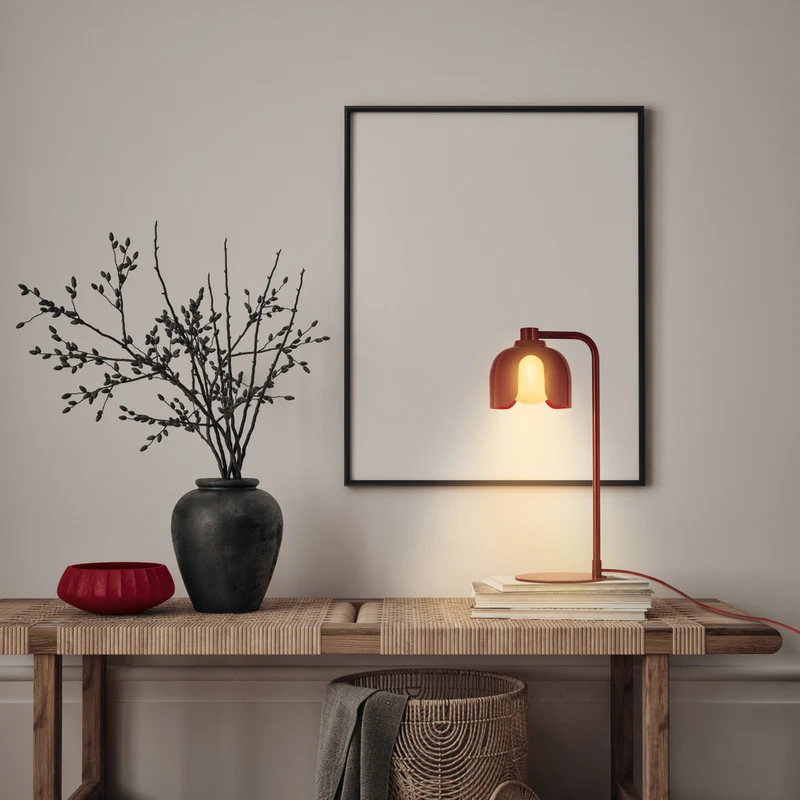 OSRAM DECOR Corolle Tischleuchte G9 Rot