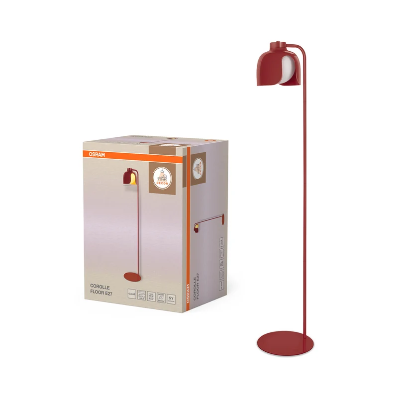 OSRAM DECOR Corolle Stehleuchte E27 Rot