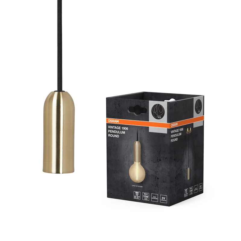 OSRAM Vintage 1906® Pendelleuchte ROUND E27, gold