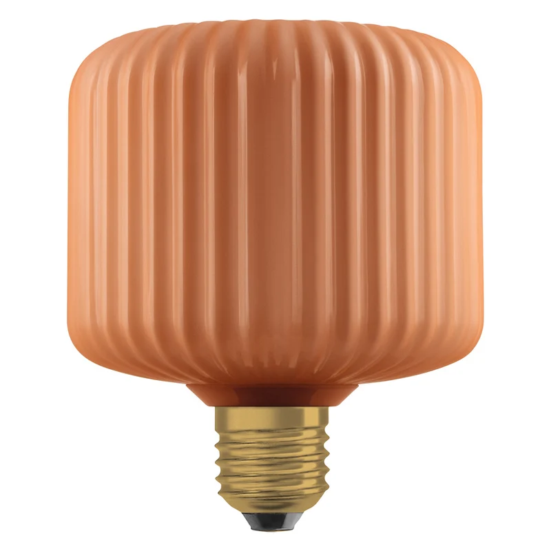 OSRAM DECOR LED-Lampe farbiges Glas quadratisch orange