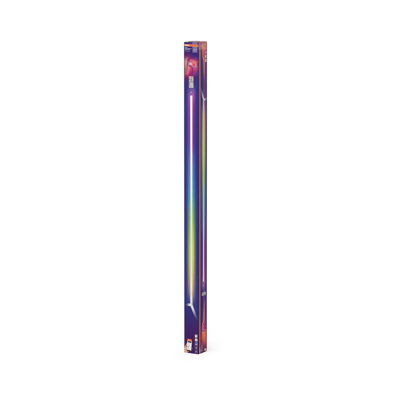 OSRAM Matter SMART+ Floor Corner Slim Stehlampe, mit Fernbedienung, Weiß, 1400 mm, RGB + Tunable White (TW)