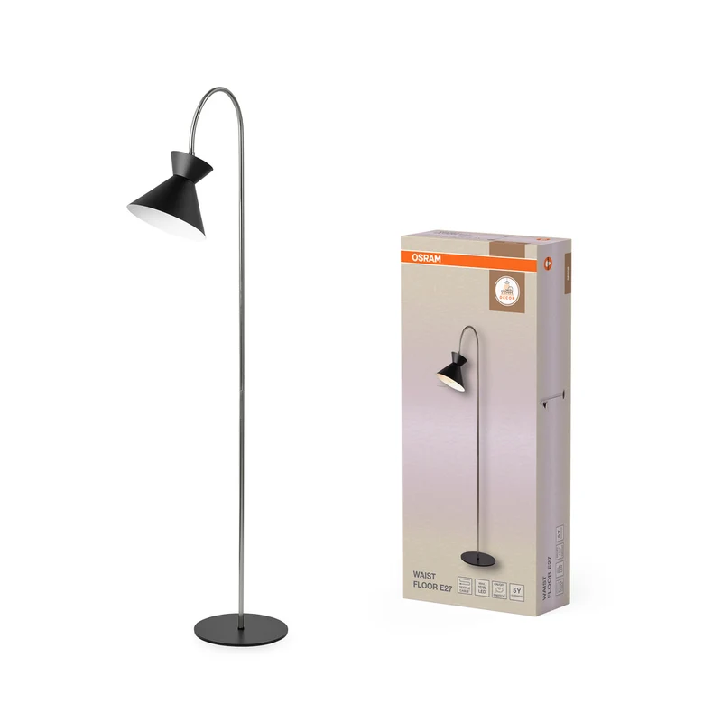 OSRAM DECOR Waist Stehleuchte E27 Schwarz