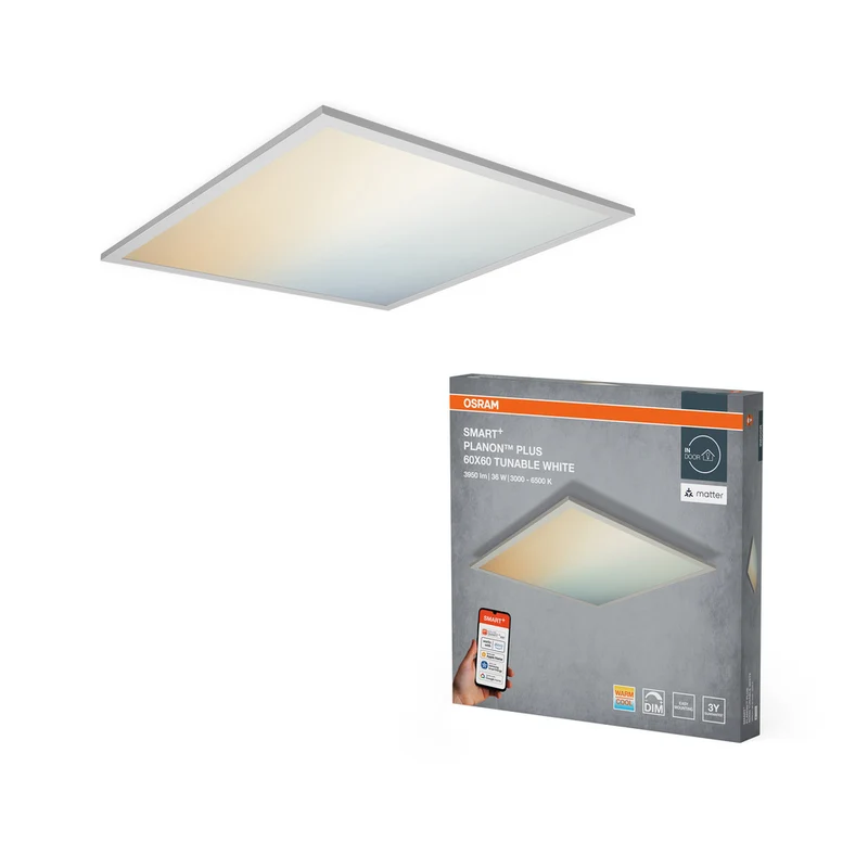 OSRAM Matter SMART+ PLANON PLUS LED Panel Tunable Weiß 600X600