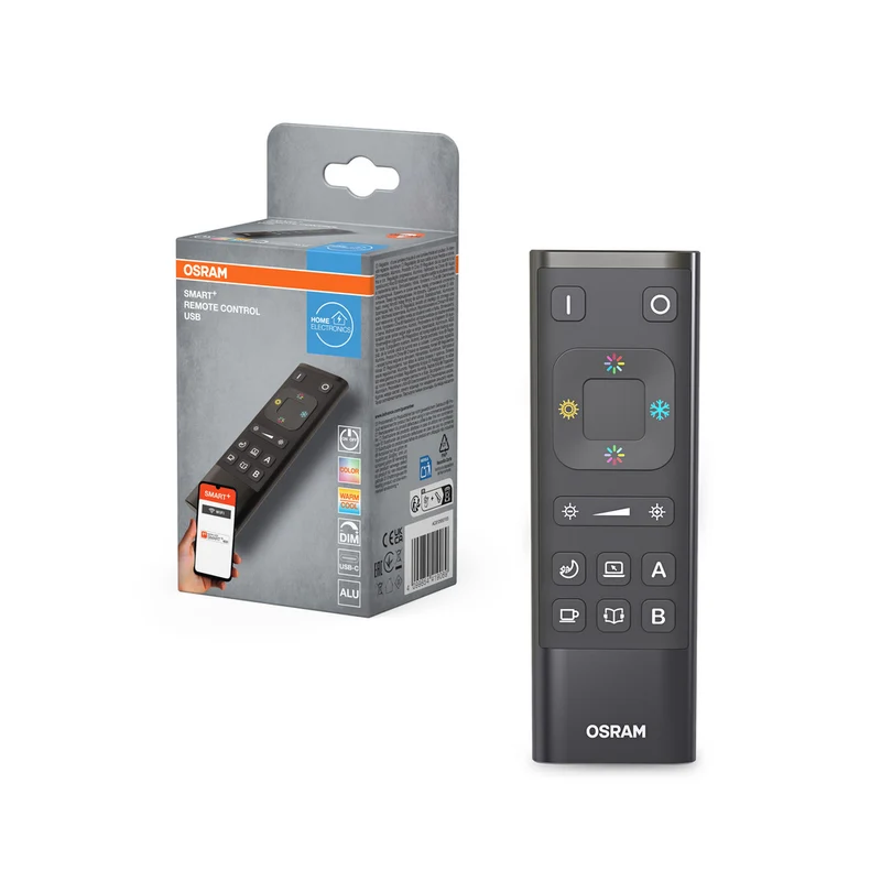 OSRAM Wifi SMART+ REMOTE CONTROL Fernbedienung USB-C, Aluminium, Black