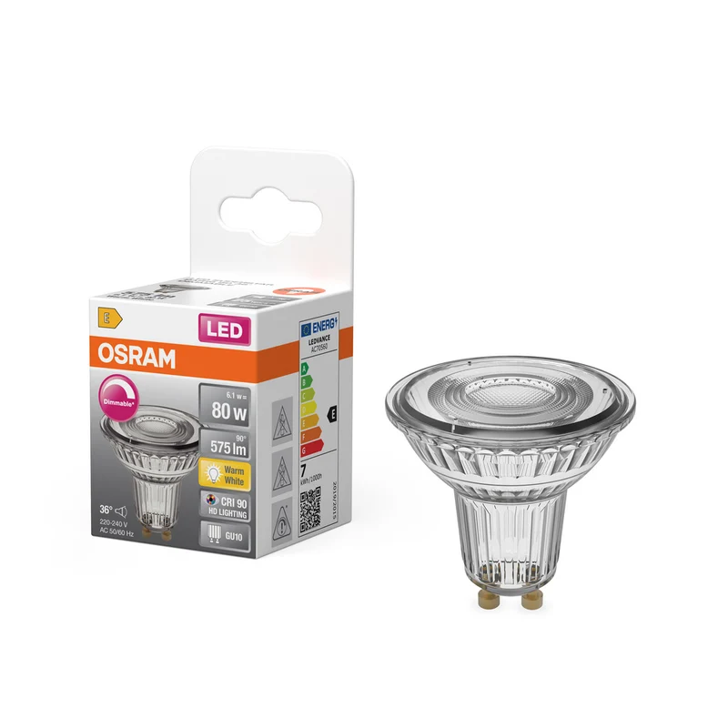 OSRAM LED Lampe LED SUPERSTAR PAR16 7W 927 GU10, 575 lm, 2700 K, Warmweiß