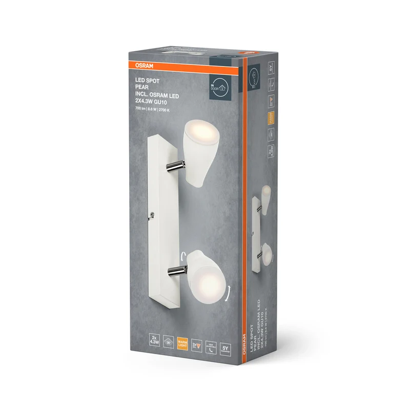 OSRAM LED SPOT PEAR Deckenanbau-Spot, ws, 8,6W, 420lm