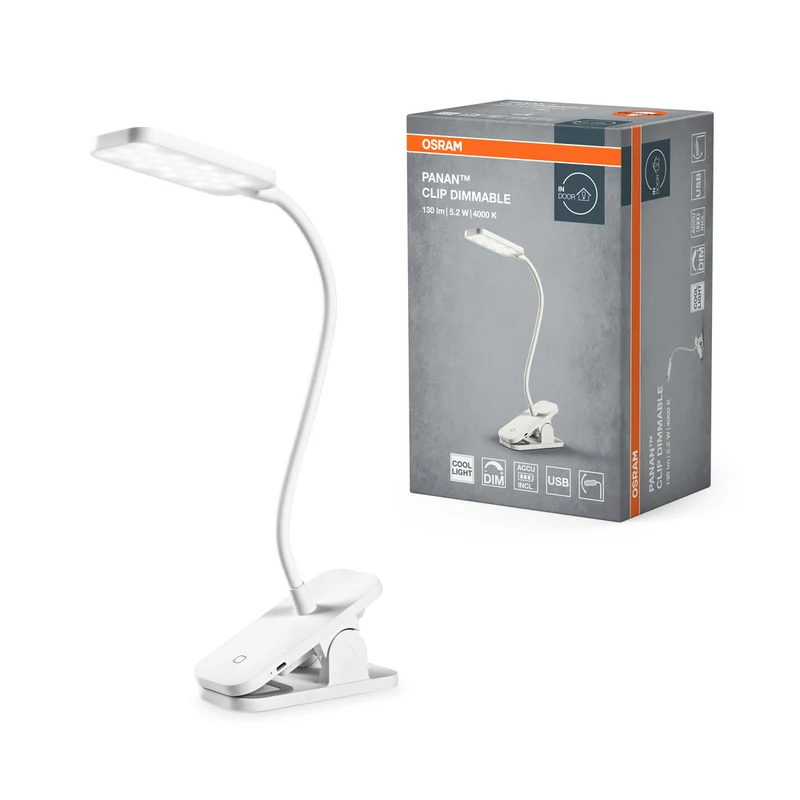 OSRAM PANAN Clip Mobile Lese- & Tischleuchte, 5,2W, 130lm