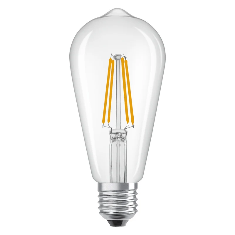 OSRAM LED Star Classic Lampe, Edisonform, 6.5W, 806lm, Klar , Kaltweiß , E27