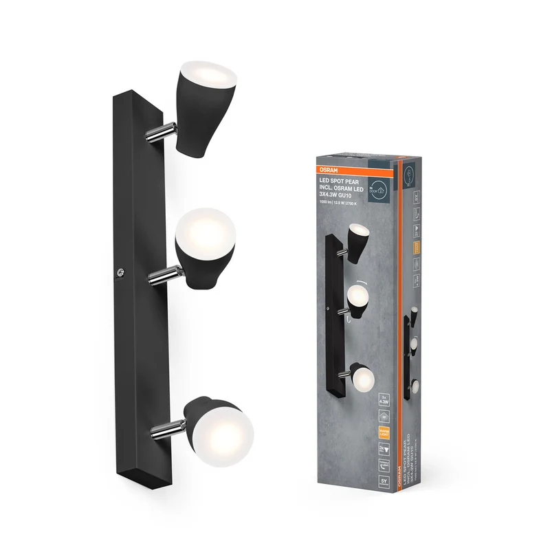 OSRAM LED SPOT PEAR Deckenanbau-Spot, sw, 12,9W, 630lm