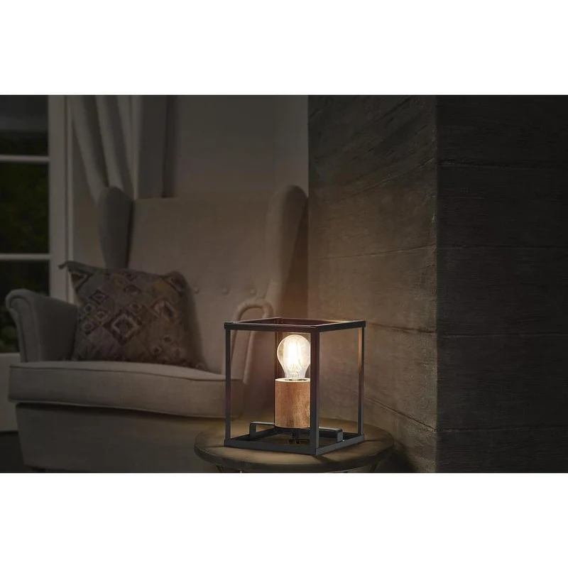 OSRAM DECOR Nairobi Tischleuchte, schwarz, E27-Sockel