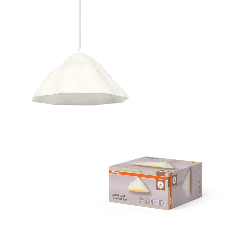 OSRAM DECOR Pendelleuchte Decor Lotus Leaf weiß, E27, 396 mm