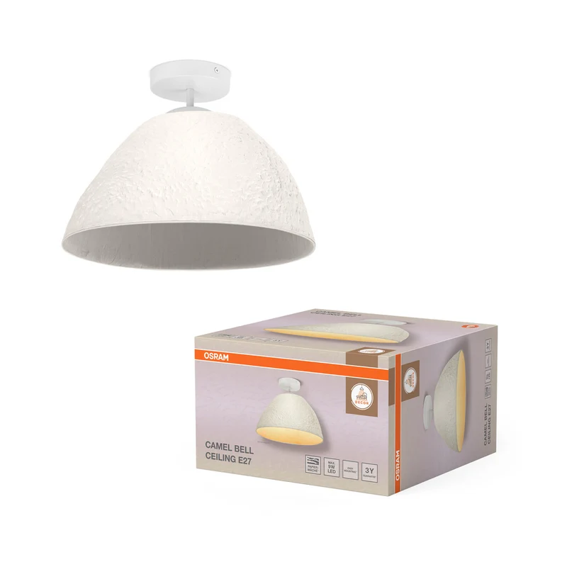 OSRAM DECOR Deckenleuchte Decor Camel Bell weiß, E27, 375 mm