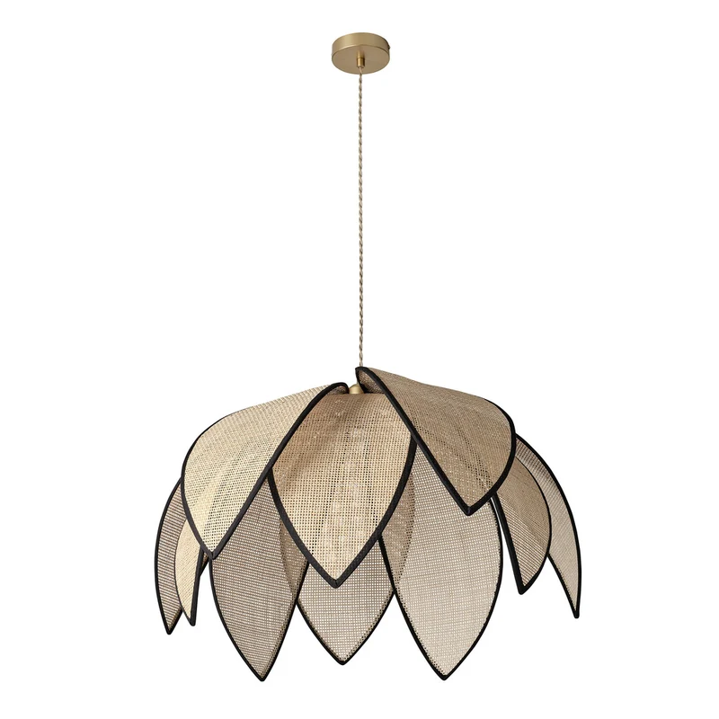 OSRAM DECOR Rattan Lotus Pendelleuchte E27 Braun
