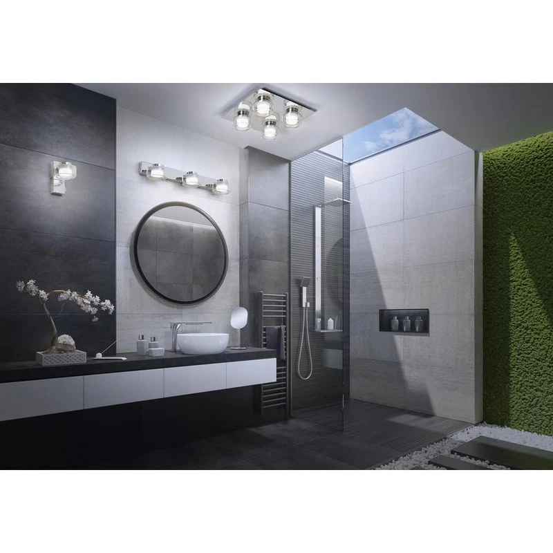 OSRAM ORBIS Flame Badezimmer Wandleuchte 11W Click CCT IP44 Chrome