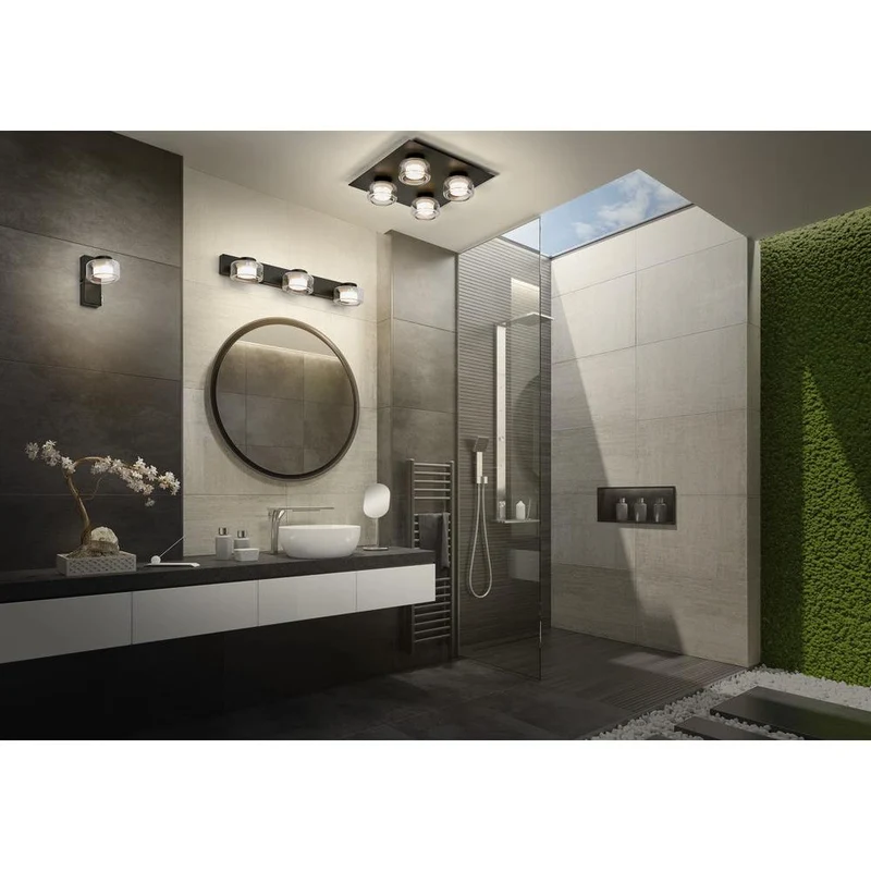OSRAM ORBIS Flame Badezimmer Wandleuchte 16.5W Click CCT IP44 schwarz