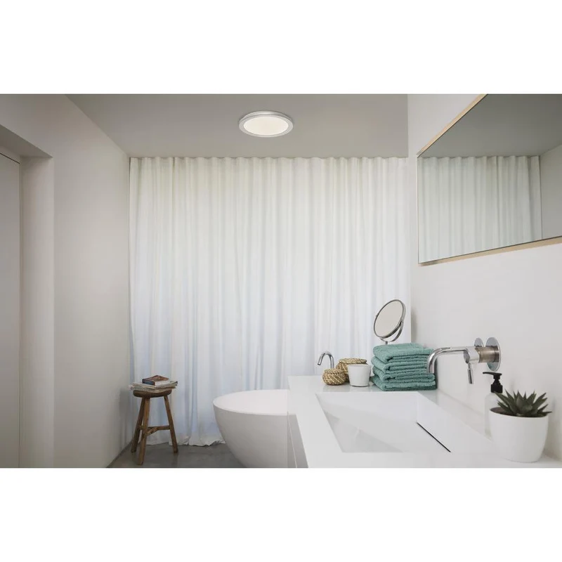 OSRAM ORBIS Disc Badezimmer Deckenleuchte 30cm 22W Click CCT IP44 Chrom