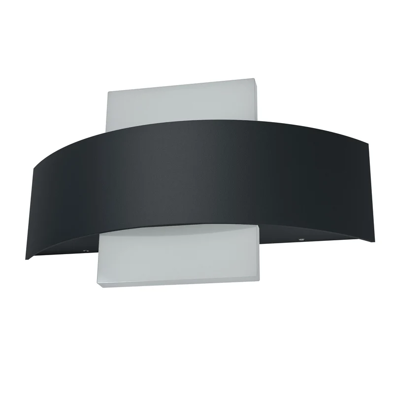 OSRAM ENDURA Style Shield Square LED-Außenleuchte mit Lichtaustritt oben und unten in Dunkelgrau aus Aluminium, IP44-Schutz, für Fassaden-/Eingänge